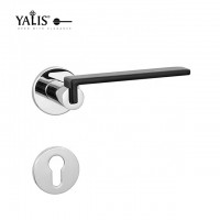 Fancy Design Zinc Alloy Interior Black Door Handle Lock Hardware in Dubai