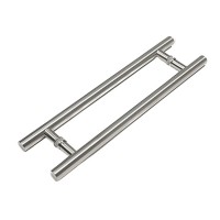 Stainless Steel Rectangle Glazed Door Pull Glass Gate Handle Pull