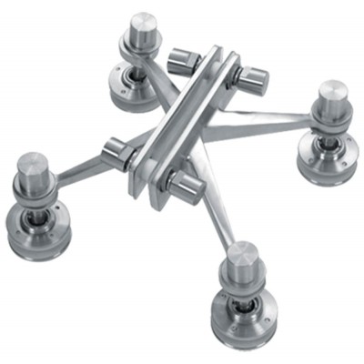 Types of glass spider fitting stainless steel routel