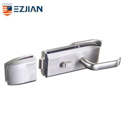 Glass door locking hardware lock handle easy to install