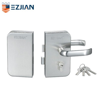 Patch door lock aluminium caulking gun keyless sliding locks