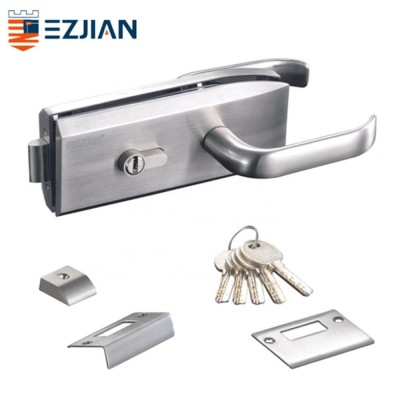 Commercial Frameless Glass Door Central Lock for Single Door