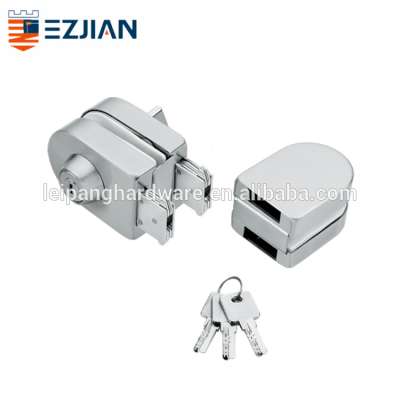 high quality glass sliding door handle zinc alloy lock